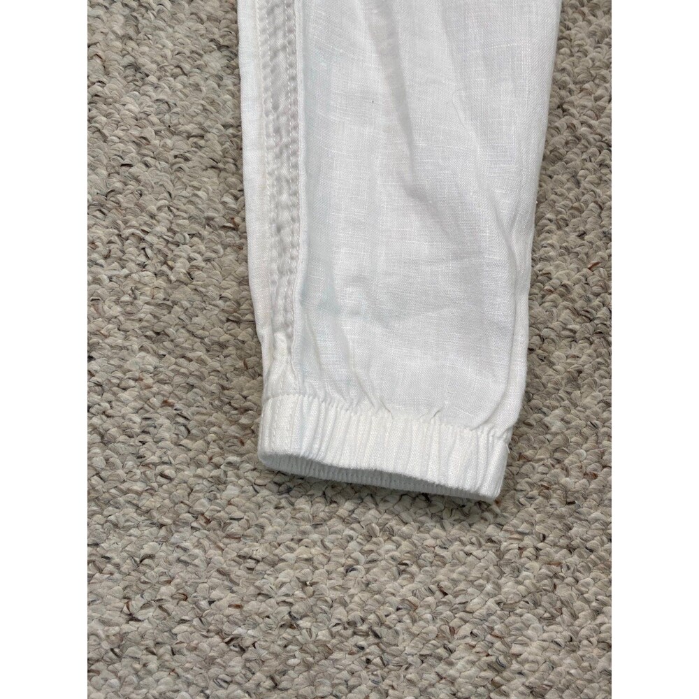 ATHLETA Cabo 100% Linen Joggers Calla White Size 2 NWOT - Picture 8 of 11